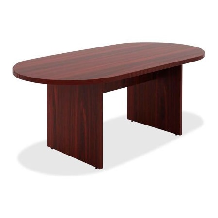 Lorell Lorell 72" Oval Conference Table - Mahogany - Chateau Series 34336